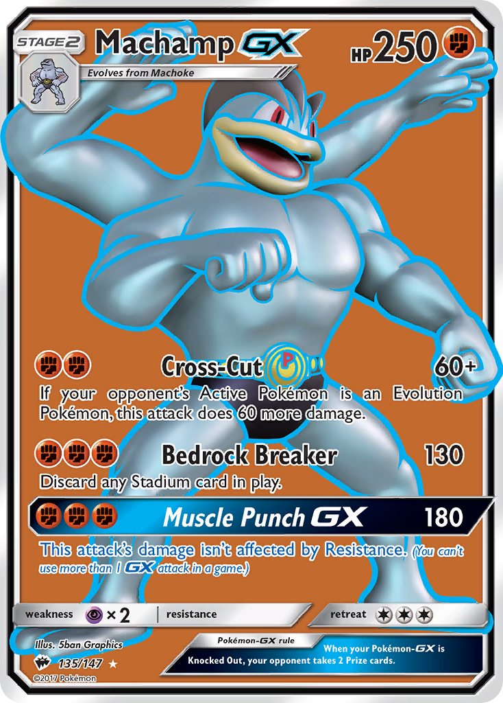 Machamp GX (135/147) [Sun & Moon: Burning Shadows] | Good Games Cannington