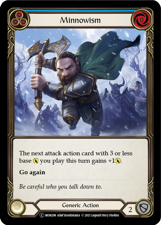 Minnowism (Blue) [U-MON298-RF] Unlimited Rainbow Foil | Good Games Cannington