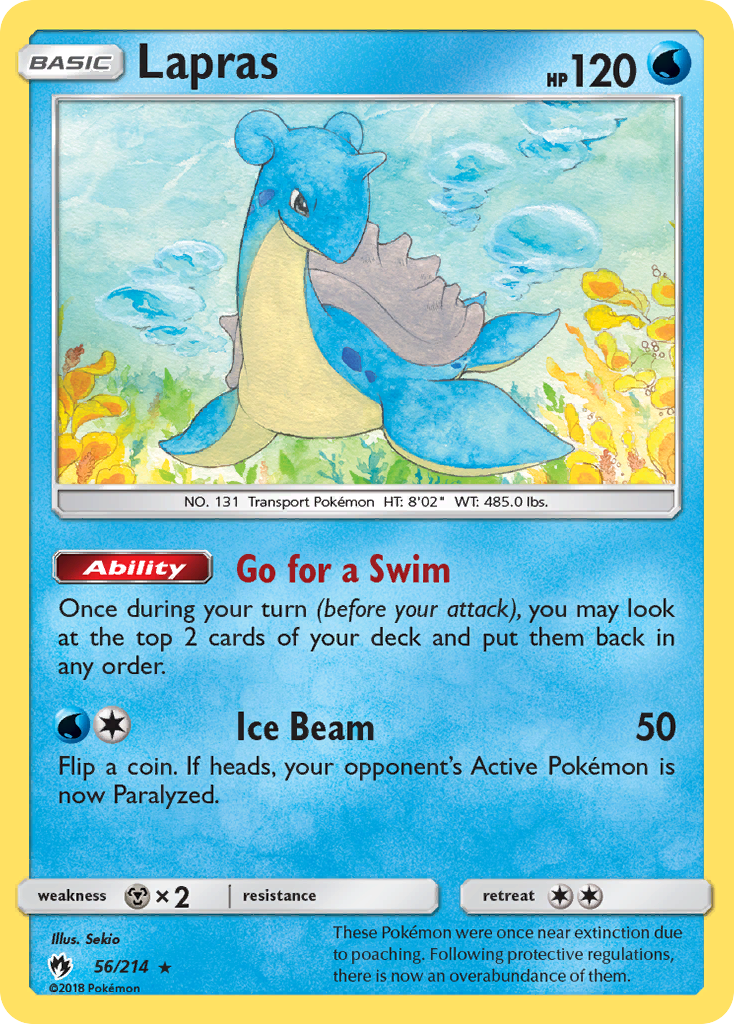 Lapras (56/214) [Sun & Moon: Lost Thunder] | Good Games Cannington