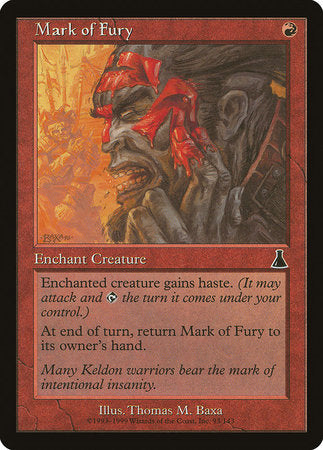 Mark of Fury [Urza's Destiny] | Good Games Cannington