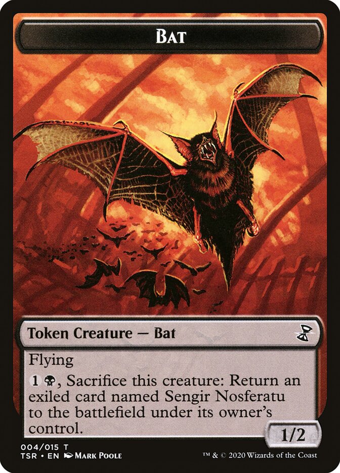 Bat Token [Time Spiral Remastered Tokens] | Good Games Cannington
