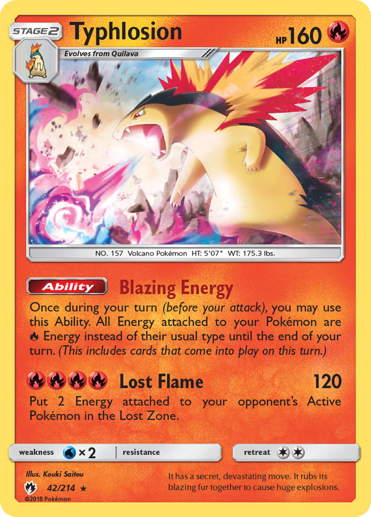 Typhlosion (42/214) [Sun & Moon: Lost Thunder] | Good Games Cannington