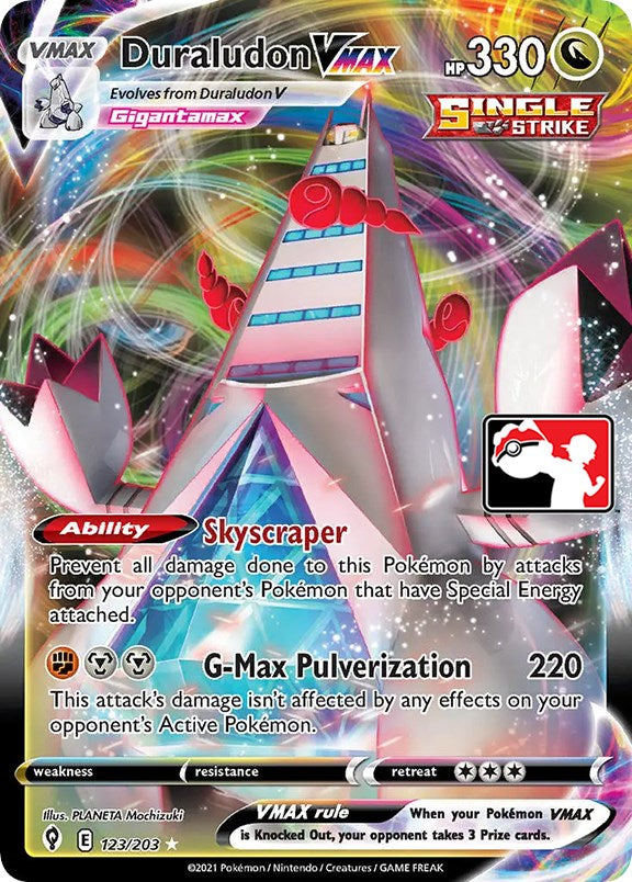 Duraludon VMAX (123/203) [Prize Pack Series One] | Good Games Cannington