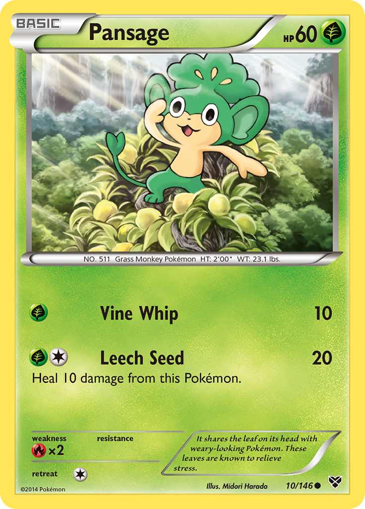 Pansage (10/146) [XY: Base Set] | Good Games Cannington