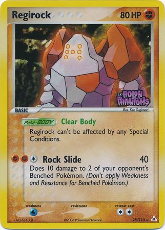Regirock (28/110) (Stamped) [EX: Holon Phantoms] | Good Games Cannington
