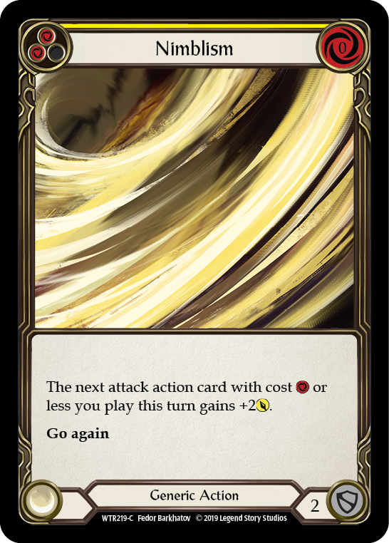 Nimblism (Yellow) [WTR219-C] Alpha Print Normal | Good Games Cannington