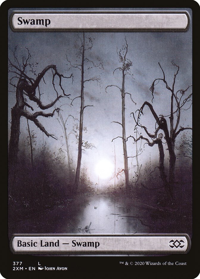 Swamp (377) [Double Masters] | Good Games Cannington