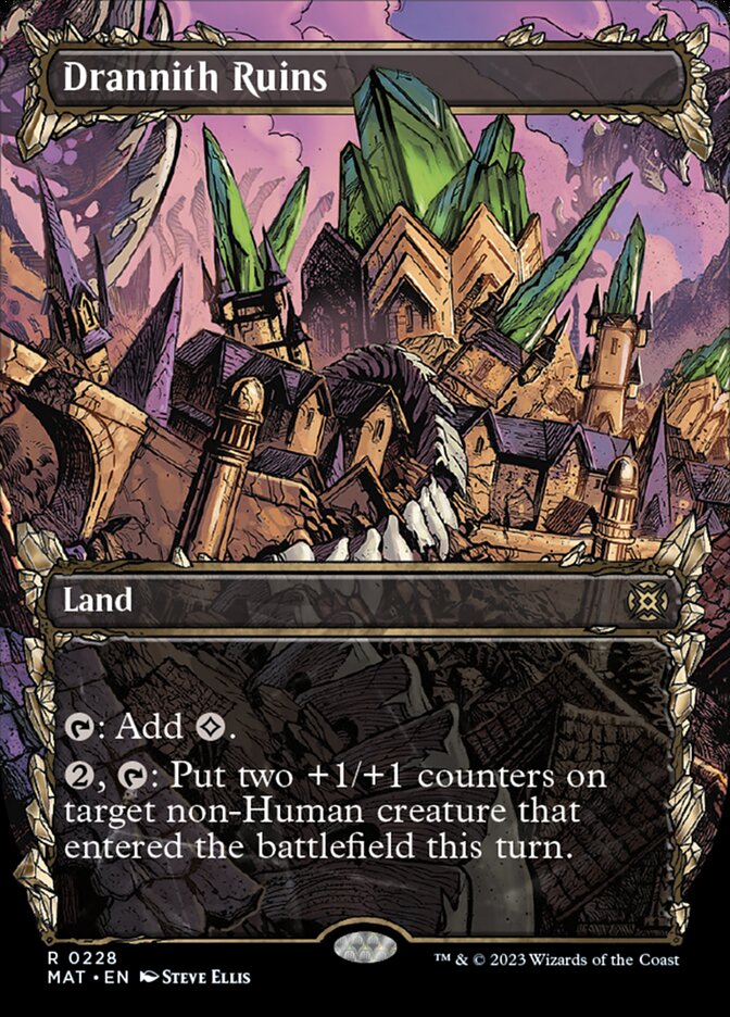 Drannith Ruins (Showcase Halo Foil) [March of the Machine: The Aftermath] | Good Games Cannington