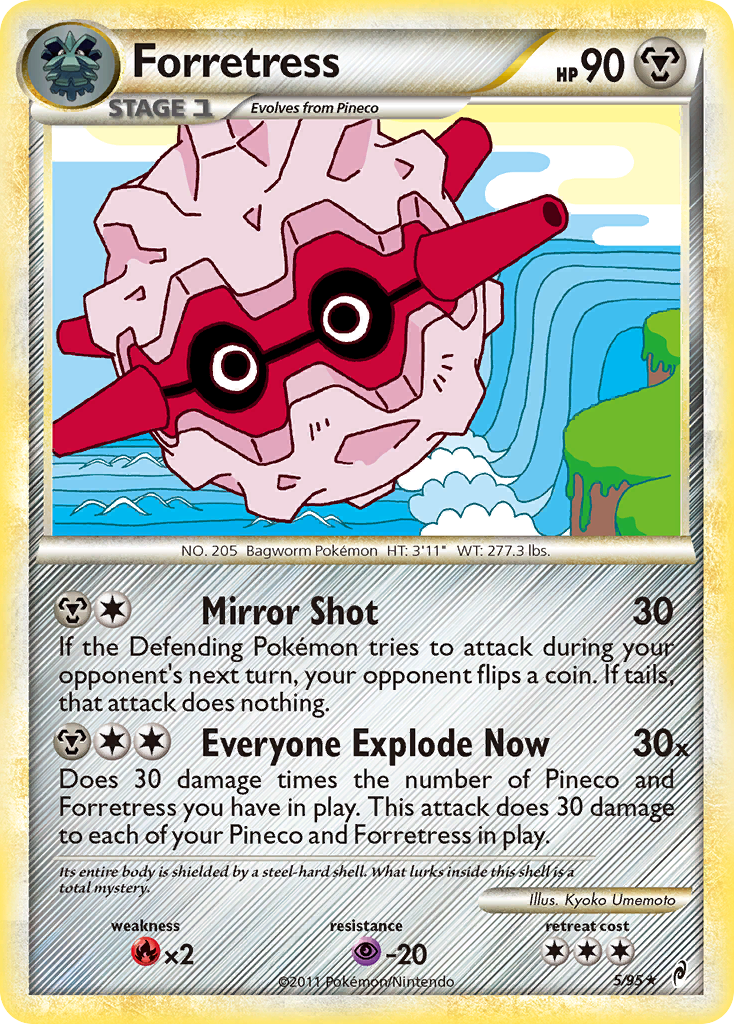 Forretress (5/95) [HeartGold & SoulSilver: Call of Legends] | Good Games Cannington