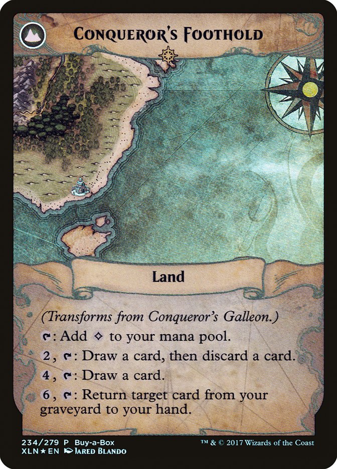 Conqueror's Galleon // Conqueror's Foothold (Buy-A-Box) [Ixalan Treasure Chest] | Good Games Cannington