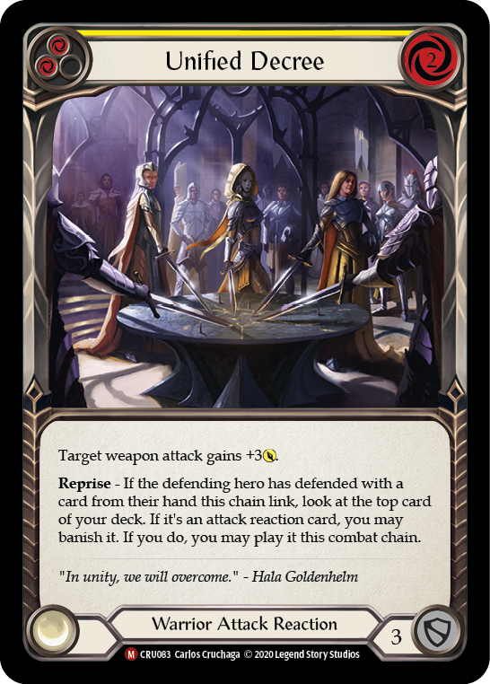 Unified Decree [CRU083] 1st Edition Rainbow Foil | Good Games Cannington