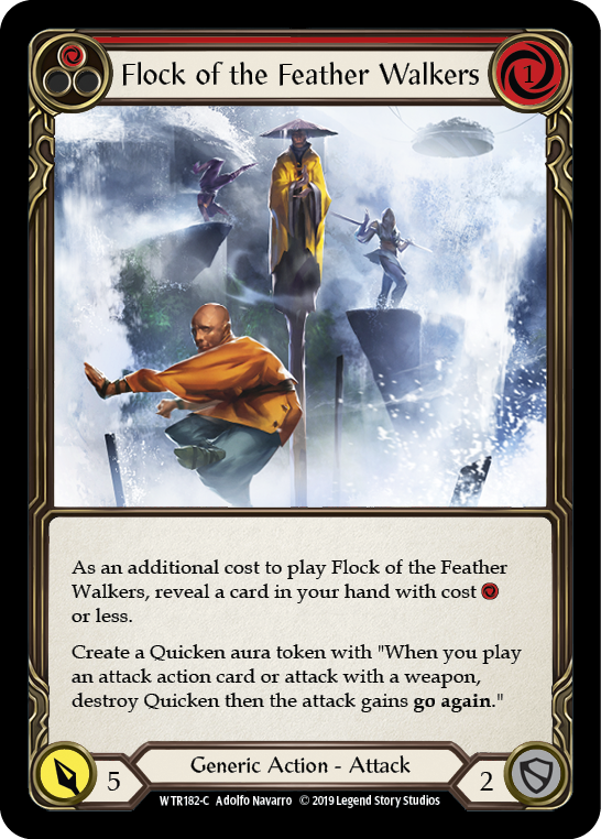 Flock of the Feather Walkers (Red) [WTR182-C] Alpha Print Rainbow Foil | Good Games Cannington