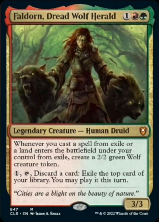 Faldorn, Dread Wolf Herald [Commander Legends: Battle for Baldur's Gate] | Good Games Cannington