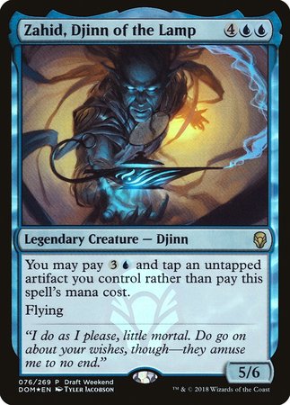 Zahid, Djinn of the Lamp (Draft Weekend) [Dominaria Promos] | Good Games Cannington