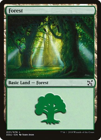 Forest (31) [Duel Decks: Elves vs. Inventors] | Good Games Cannington
