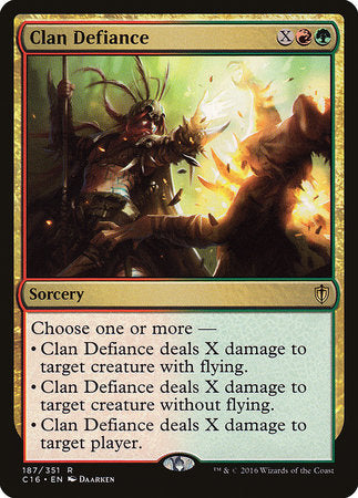 Clan Defiance [Commander 2016] | Good Games Cannington
