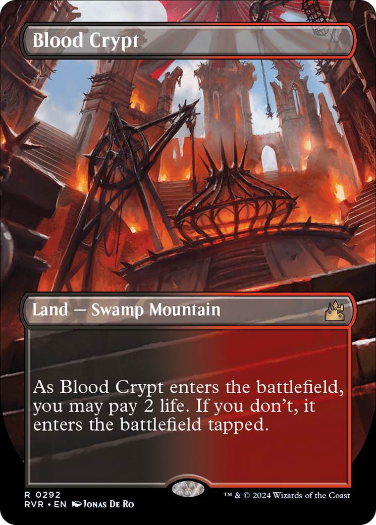 Blood Crypt (Borderless) [Ravnica Remastered] | Good Games Cannington