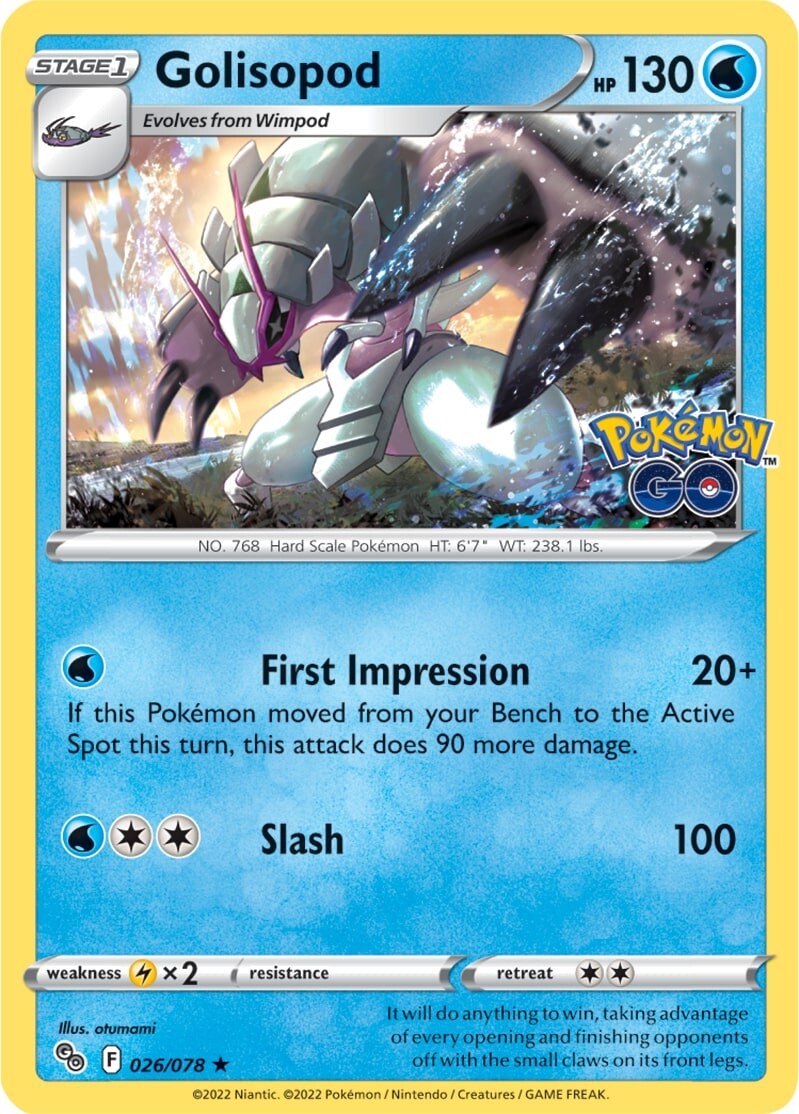 Golisopod (026/078) [Pokémon GO] | Good Games Cannington