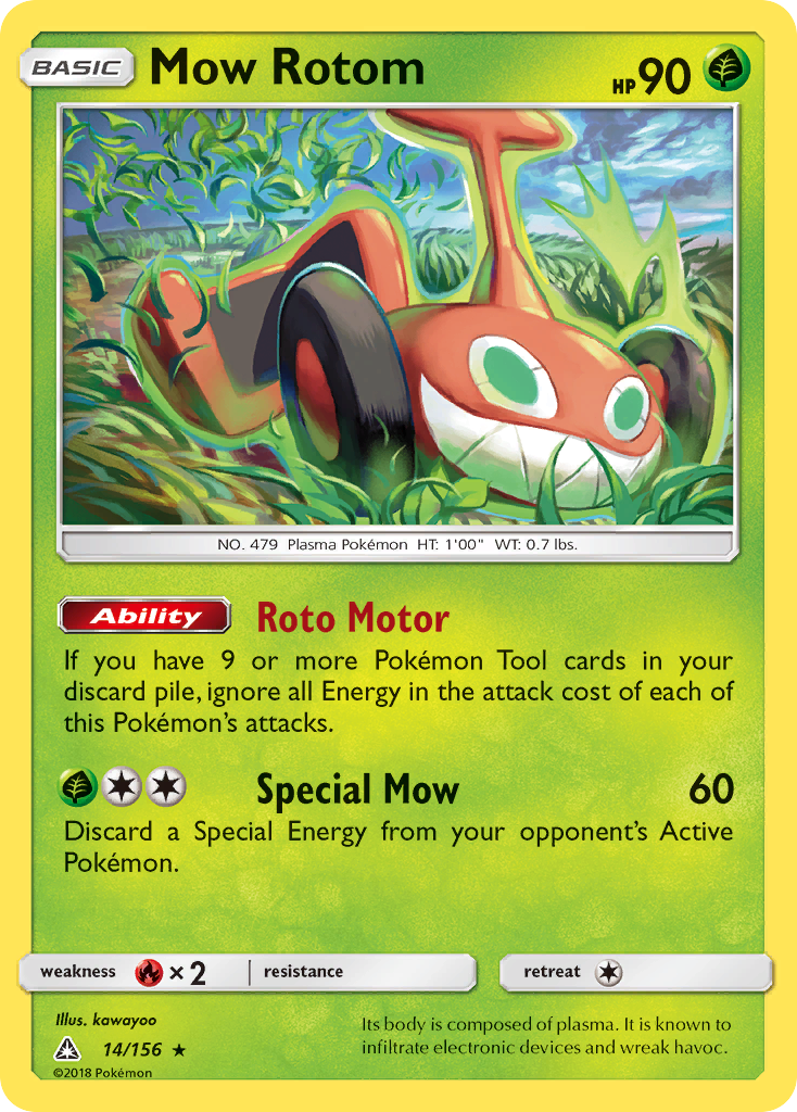 Mow Rotom (14/156) [Sun & Moon: Ultra Prism] | Good Games Cannington