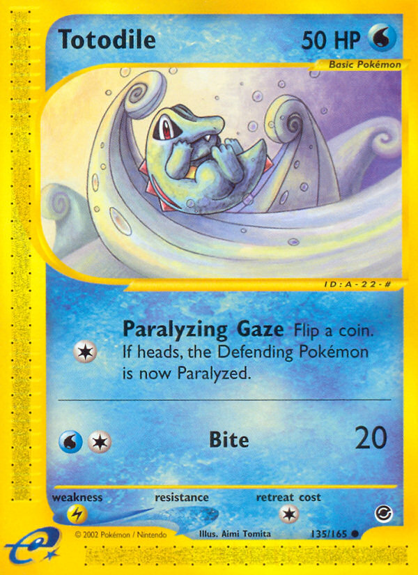 Totodile (135/165) [Expedition: Base Set] | Good Games Cannington