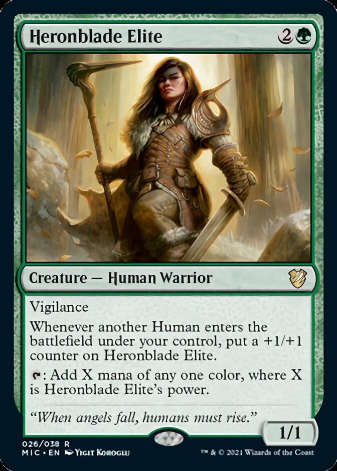 Heronblade Elite [Innistrad: Midnight Hunt Commander] | Good Games Cannington