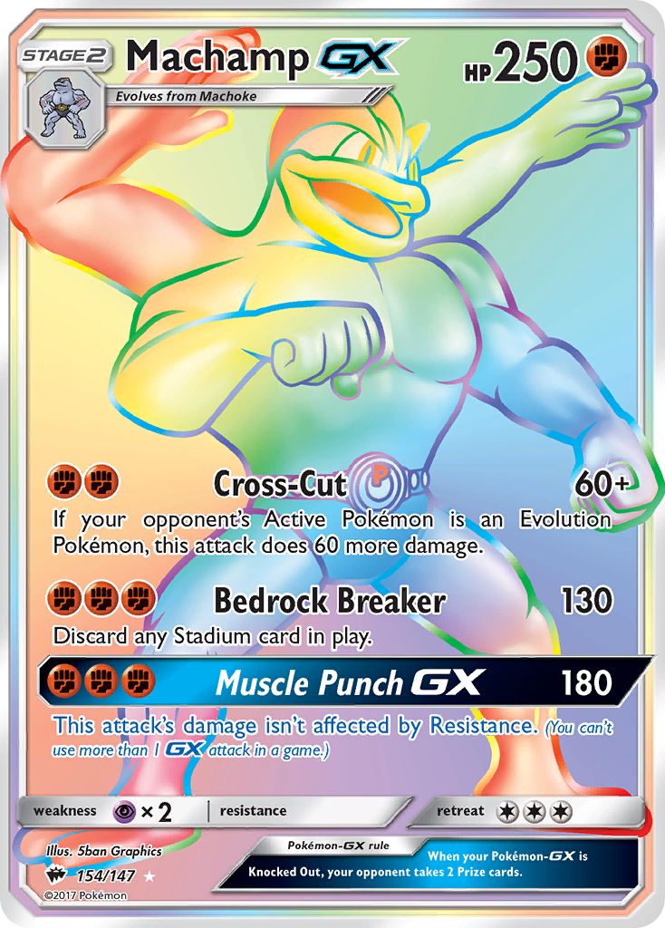Machamp GX (154/147) [Sun & Moon: Burning Shadows] | Good Games Cannington
