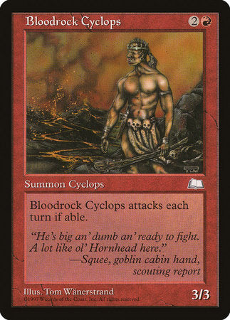 Bloodrock Cyclops [Weatherlight] | Good Games Cannington