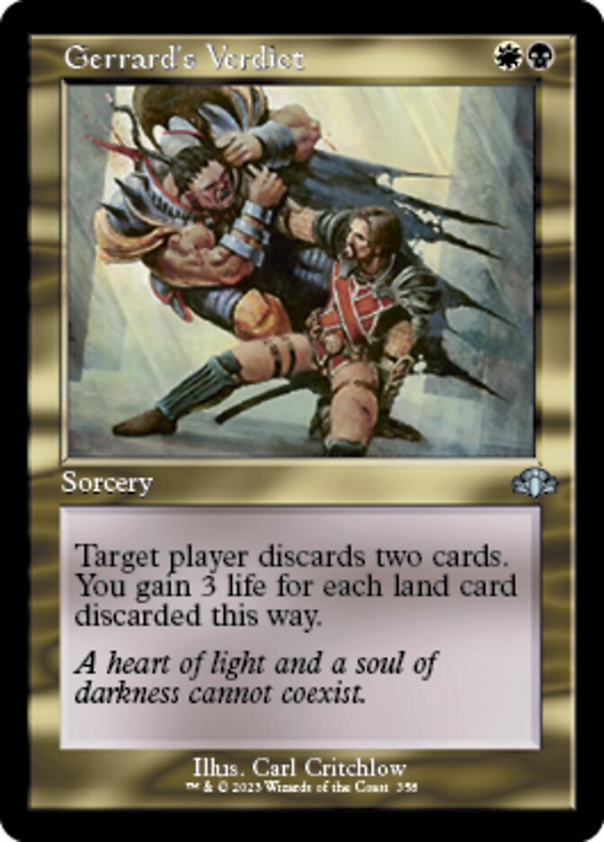 Gerrard's Verdict (Retro) [Dominaria Remastered] | Good Games Cannington