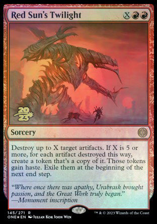 Red Sun's Twilight [Phyrexia: All Will Be One Prerelease Promos] | Good Games Cannington