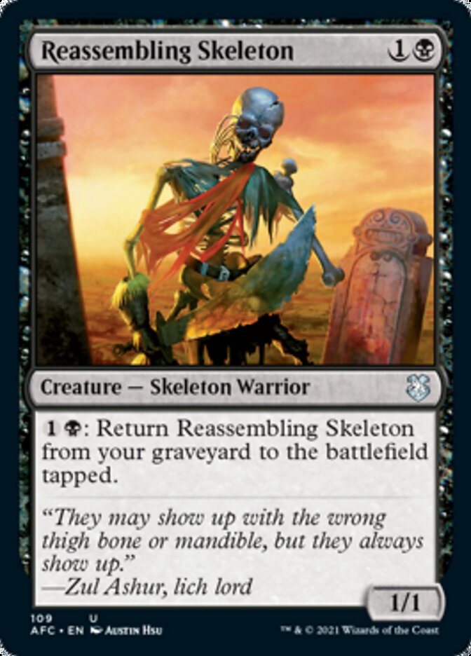 Reassembling Skeleton [Dungeons & Dragons: Adventures in the Forgotten Realms Commander] | Good Games Cannington