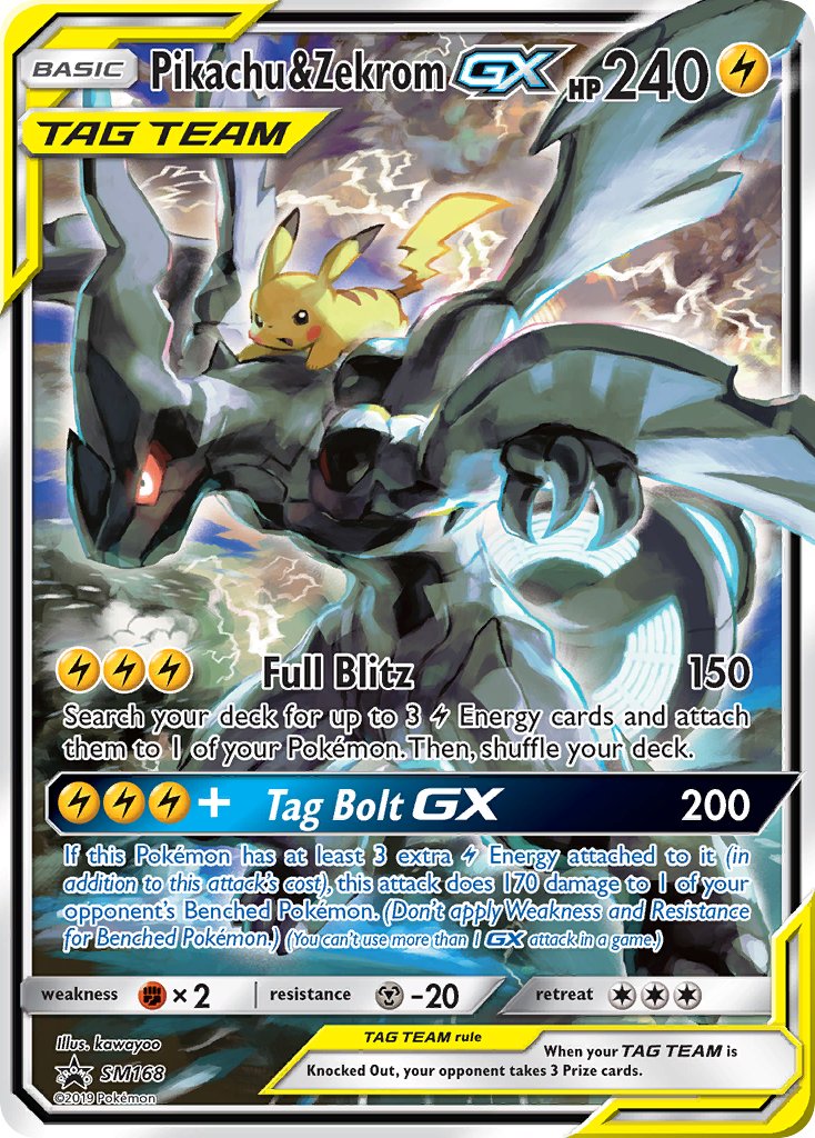 Pikachu & Zekrom GX (SM168) [Sun & Moon: Black Star Promos] | Good Games Cannington