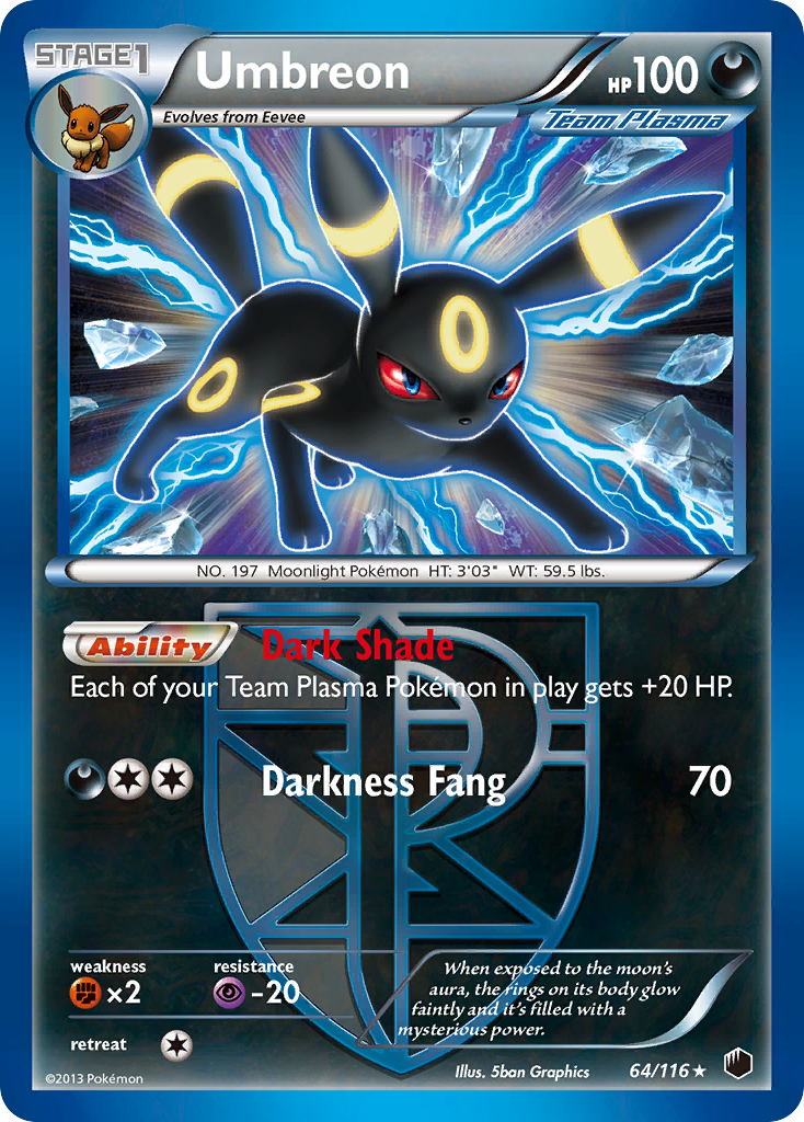 Umbreon (64/116) [Black & White: Plasma Freeze] | Good Games Cannington