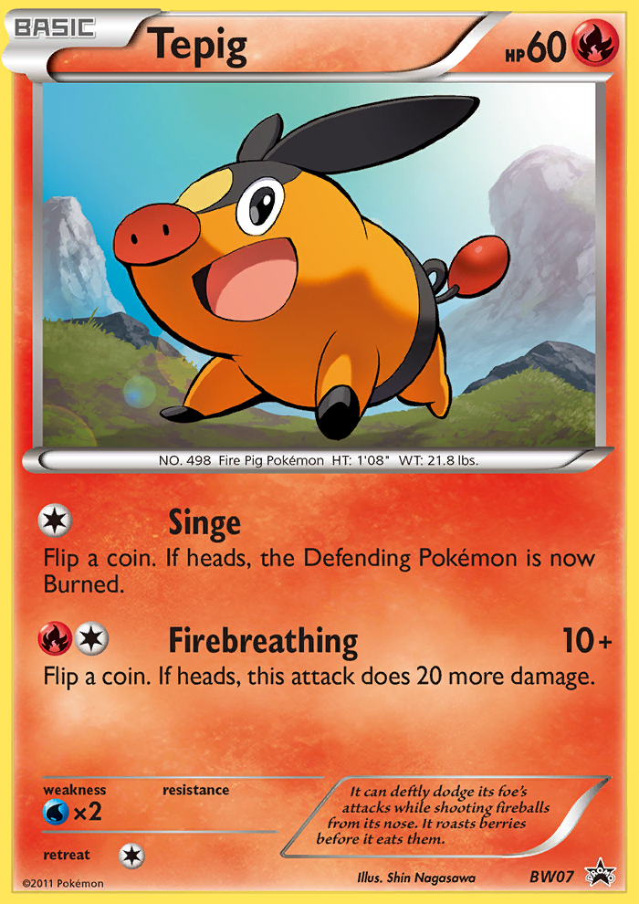 Tepig (BW07) [Black & White: Black Star Promos] | Good Games Cannington