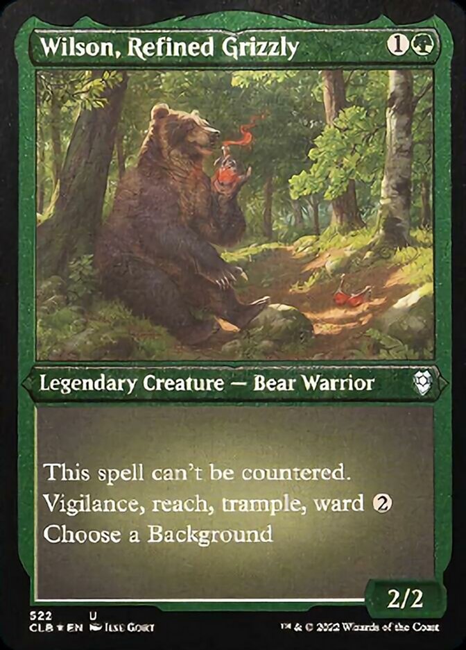 Wilson, Refined Grizzly (Foil Etched) [Commander Legends: Battle for Baldur's Gate] | Good Games Cannington