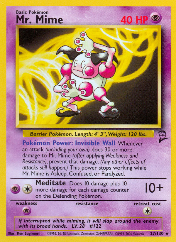 Mr. Mime (27/130) [Base Set 2] | Good Games Cannington