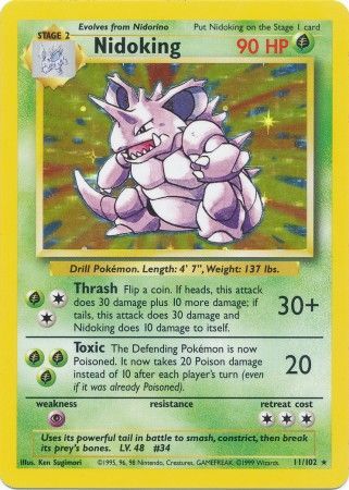Nidoking (11/102) [Base Set Unlimited] | Good Games Cannington
