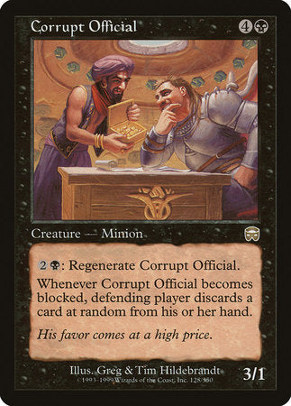 Corrupt Official [Mercadian Masques] | Good Games Cannington