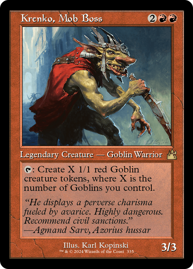 Krenko, Mob Boss (Retro) [Ravnica Remastered] | Good Games Cannington