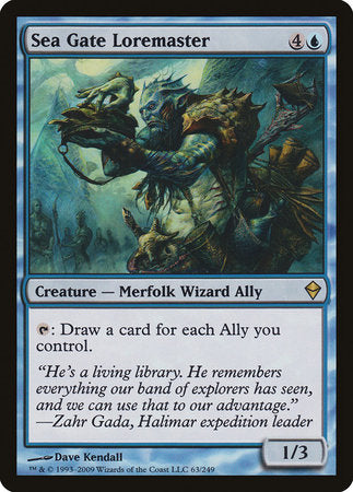 Sea Gate Loremaster [Zendikar] | Good Games Cannington