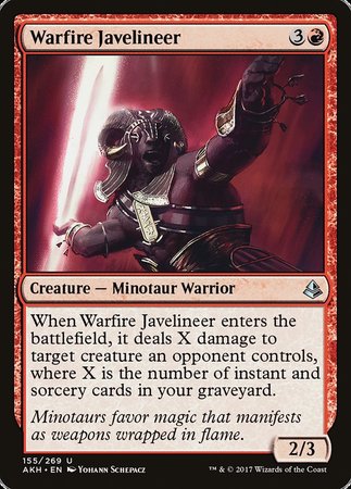 Warfire Javelineer [Amonkhet] | Good Games Cannington