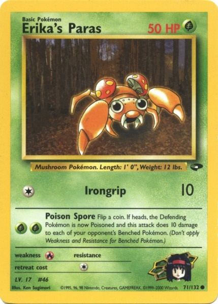 Erika's Paras (71/132) [Gym Challenge Unlimited] | Good Games Cannington