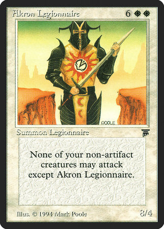 Akron Legionnaire [Legends] | Good Games Cannington