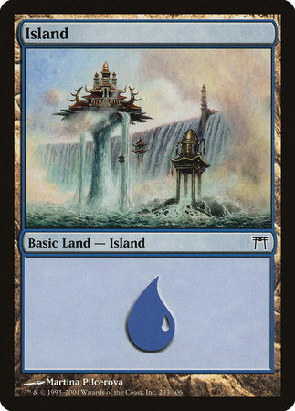 Island (293) [Champions of Kamigawa] | Good Games Cannington