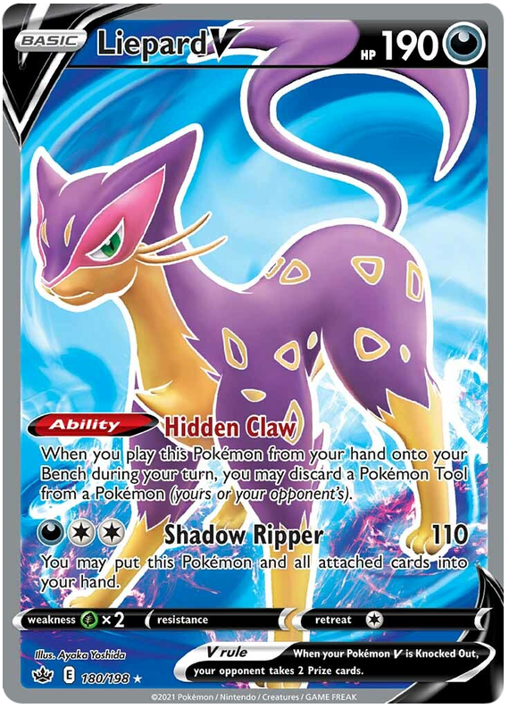 Liepard V (180/198) [Sword & Shield: Chilling Reign] | Good Games Cannington