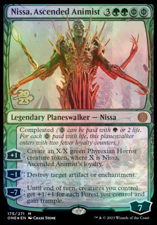 Nissa, Ascended Animist [Phyrexia: All Will Be One Prerelease Promos] | Good Games Cannington