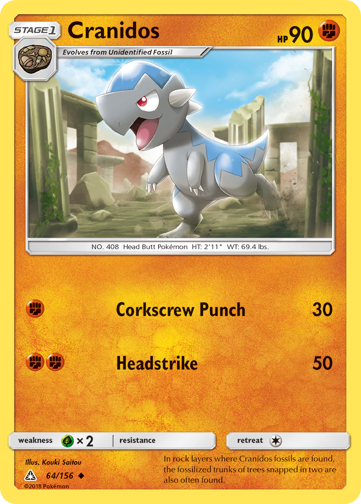 Cranidos (64/156) [Sun & Moon: Ultra Prism] | Good Games Cannington