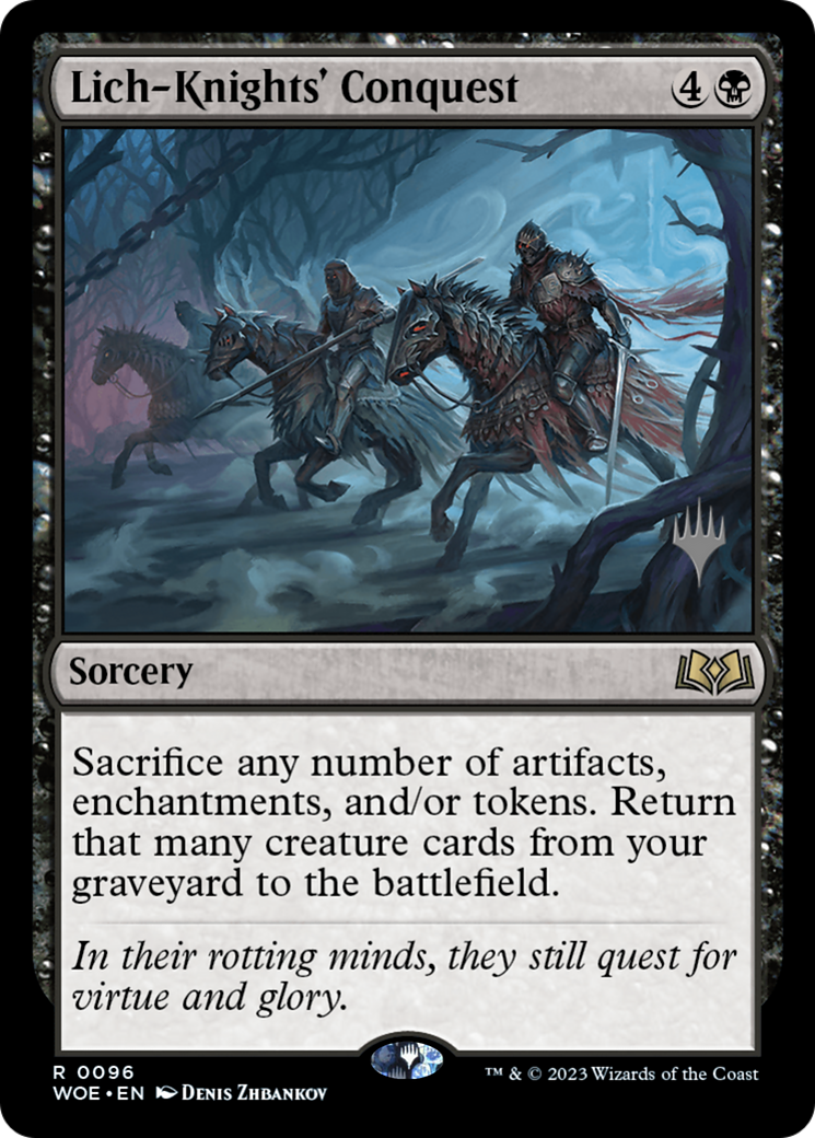 Lich-Knights' Conquest (Promo Pack) [Wilds of Eldraine Promos] | Good Games Cannington