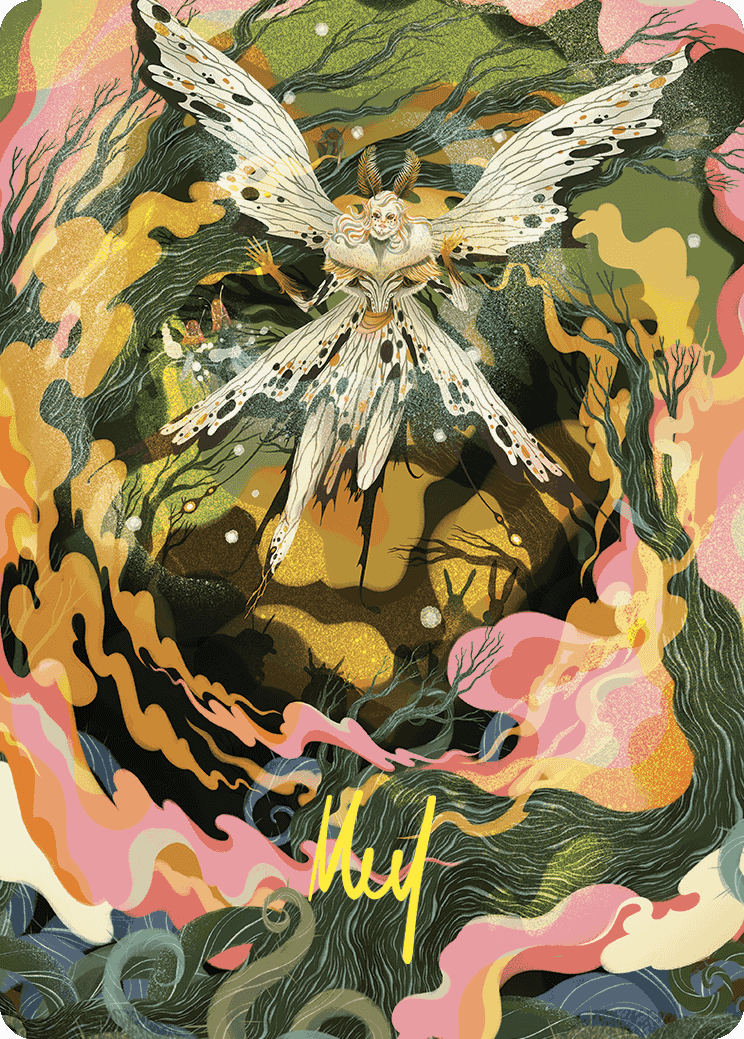 Greater Auramancy Art Card (Gold-Stamped Signature) [Wilds of Eldraine Art Series] | Good Games Cannington