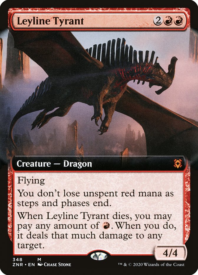 Leyline Tyrant (Extended Art) [Zendikar Rising] | Good Games Cannington