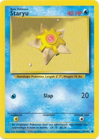 Staryu (65/102) [Base Set Unlimited] | Good Games Cannington